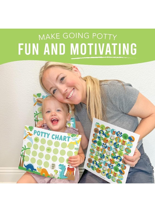 Hadley Designs Dinosaur Potty Training Chart for Toddlers Boys