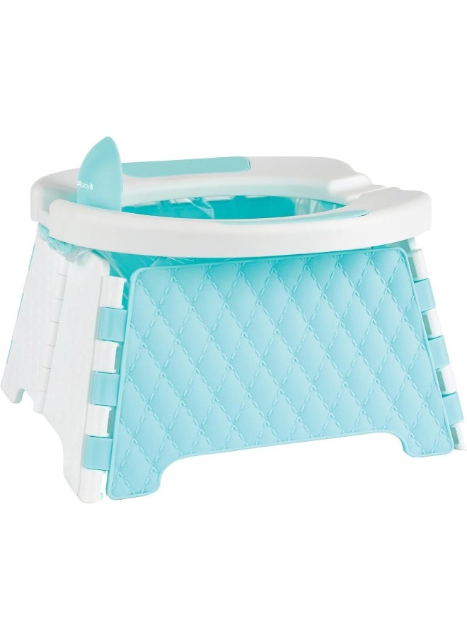 Jool Baby Portable Potty Training Chair with Travel Bag and 30 Liners, Foldable, Indoor/Outdoor Use, Camping