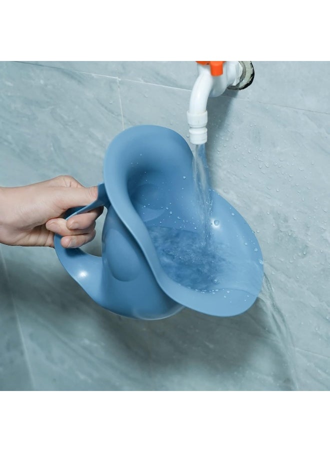 EASICOZI Potty for Newborn Baby Potty Training; for Diaper Free Baby Elimination Communication Indoor & Outdoor; Attractive Fish Shape (Blue)