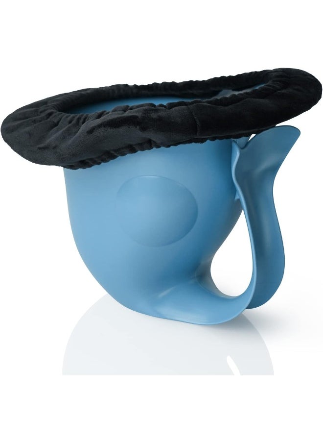 EASICOZI Potty for Newborn Baby Potty Training; for Diaper Free Baby Elimination Communication Indoor & Outdoor; Attractive Fish Shape (Blue)