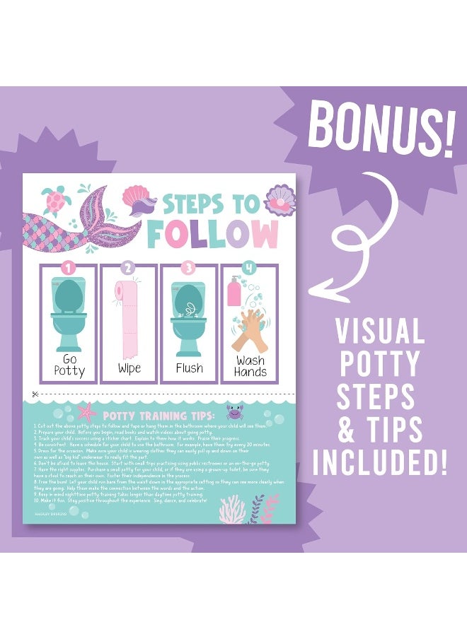 Mermaid Potty Training Chart For Toddler Girls