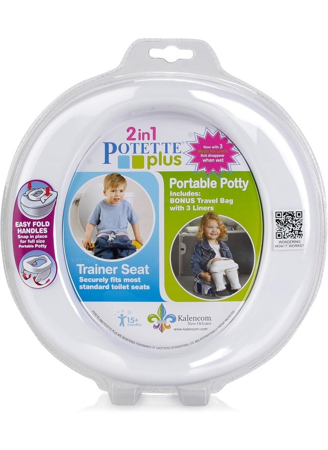 Kalencom Potette Plus 2-in-1 Travel Potty and Trainer Seat
