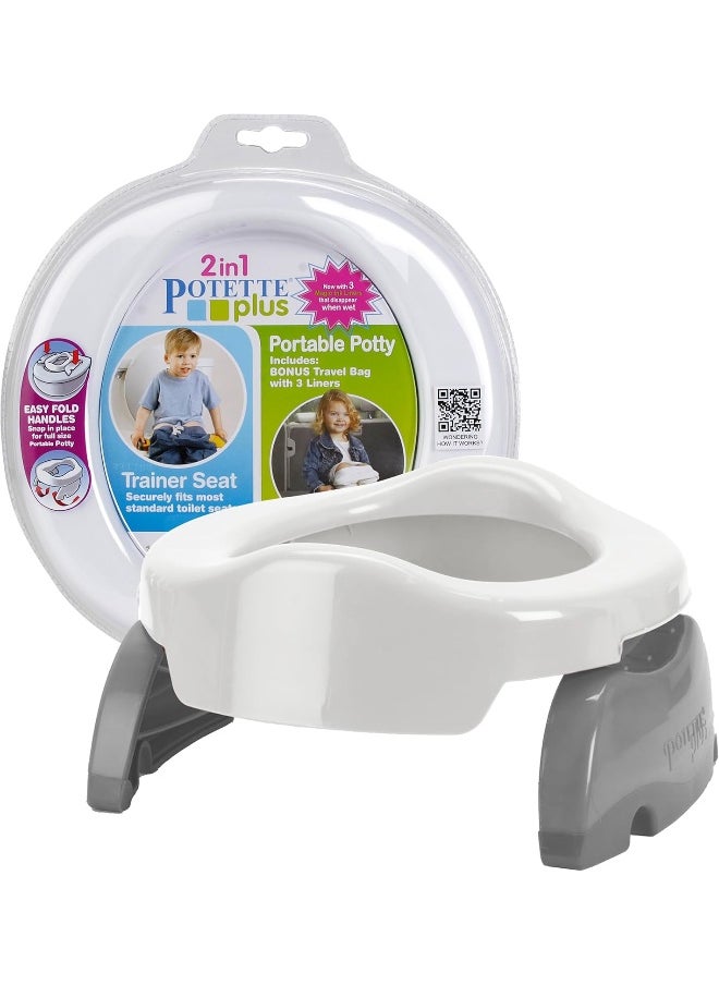 Kalencom Potette Plus 2-in-1 Travel Potty and Trainer Seat