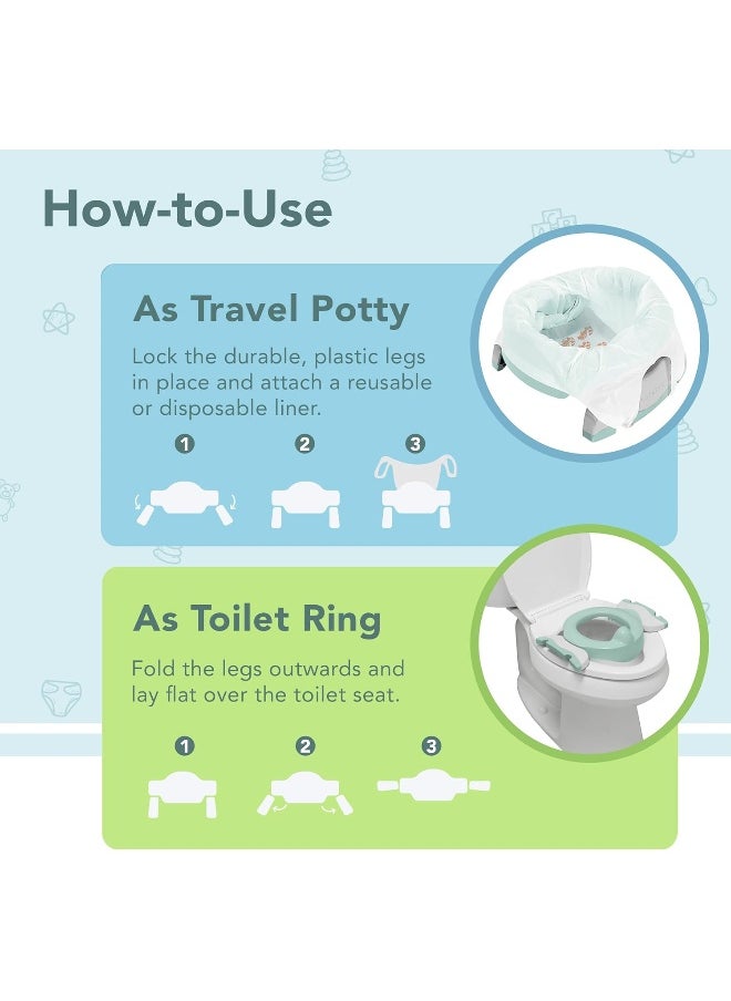 Kalencom Potette Plus 2-in-1 Travel Potty and Trainer Seat