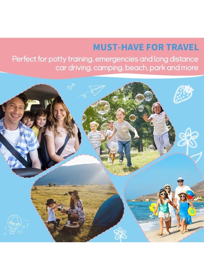 ONEDONE Travel Urinal Portable Potty Pee Cup for Kids Girls Urinal Emergency Toilet for Camping Car Travel and Kid Potty Pee Training Pee Bottle for Toddlers Kids Children Baby Girls