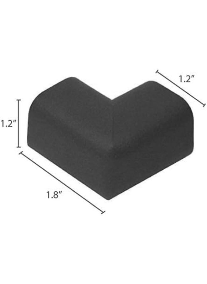 Kidkusion Corner Cushions, Black - 8 Pack | Foam Safety; Table Protector; Furniture Safety; Edge Guard