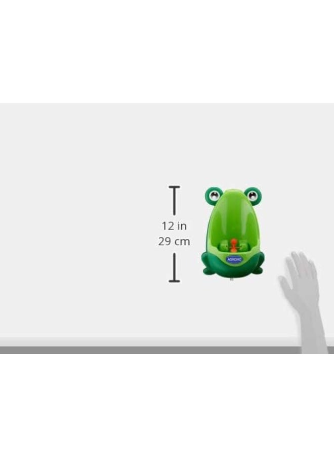 AOMOMO Frog Potty Training Urinal for Toddler Boys Toilet with Funny Aiming Target Green
