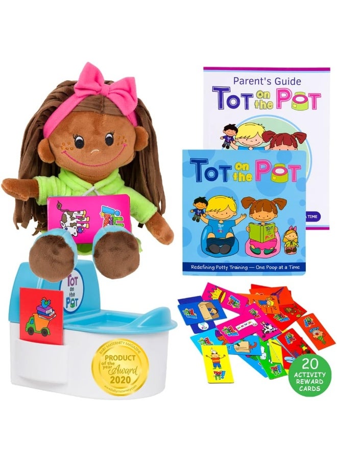 Potty Training with - Complete Kit Includes Parent's Guide, Children's Book, Doll, Toy Toilet & Activity Reward Cards Paediatrician-Recommended Play-Based Learning