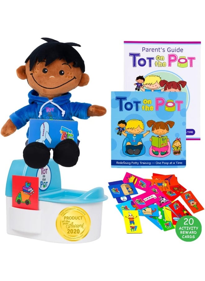 Tot on the Pot Potty Training with - Complete Kit Includes Parent's Guide, Children's Book, Doll, Toy Toilet & Activity Reward Cards Paediatrician-Recommended Play-Based Learning