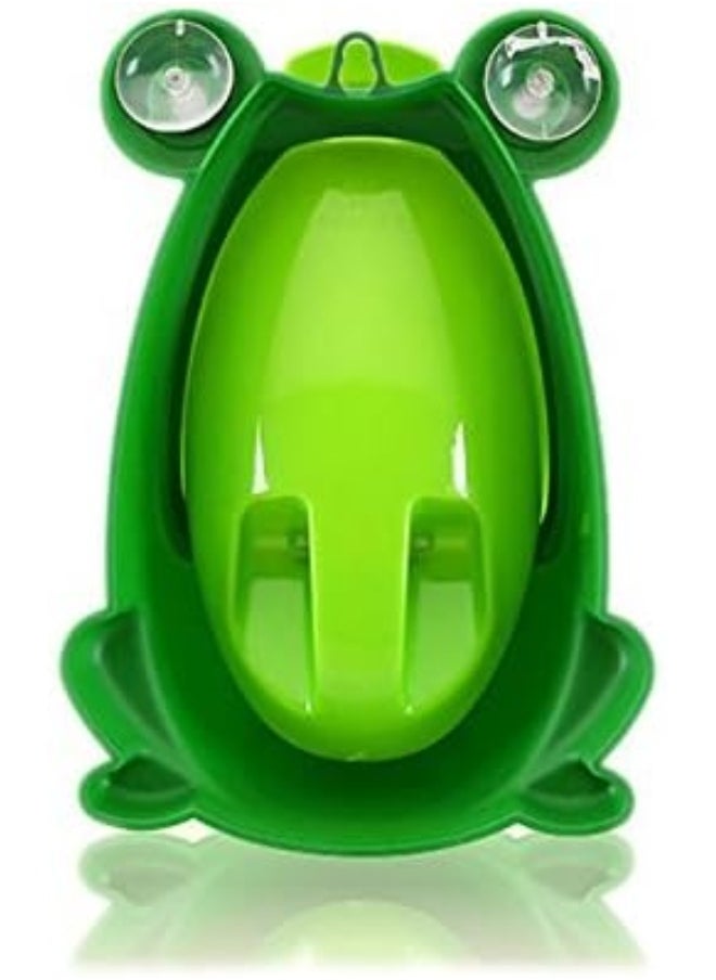 Foryee Cute Frog Potty Training Urinal for Boys with Funny Aiming Target - Blackish Green