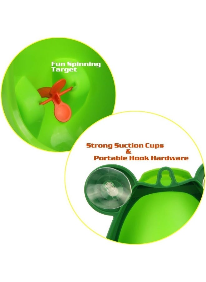 Foryee Cute Frog Potty Training Urinal for Boys with Funny Aiming Target - Blackish Green