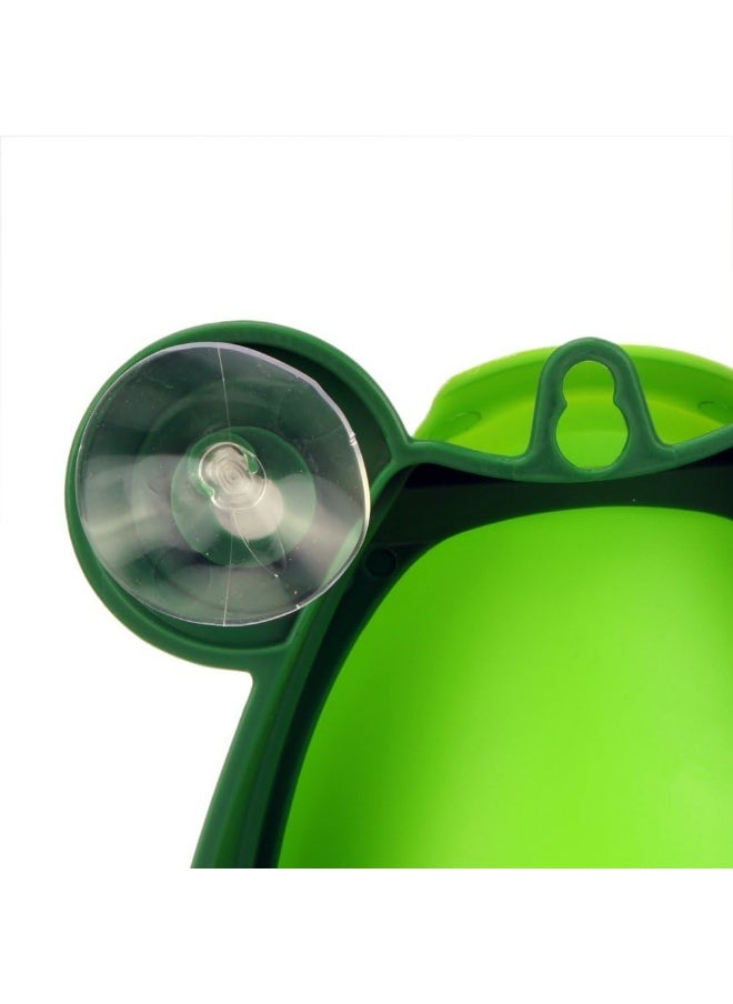 Foryee Cute Frog Potty Training Urinal for Boys with Funny Aiming Target - Blackish Green