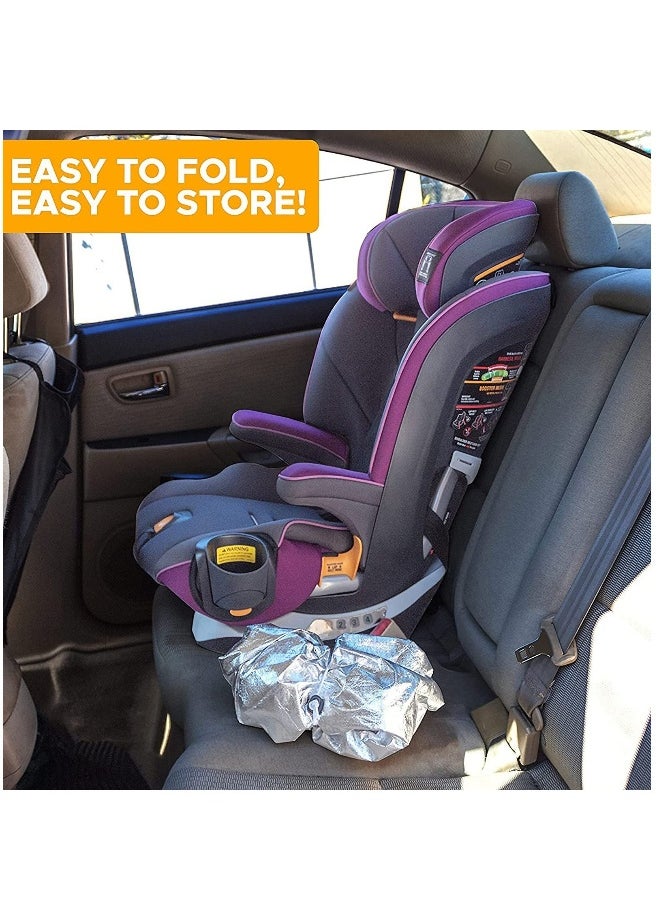 Infant Car Seat Sun Shade Cover - Heat Protector for Baby Seats, Keeps Toddler Car Seats Cool, Blocks Sun & Heat, Reflective Covers for Ultimate Comfort.