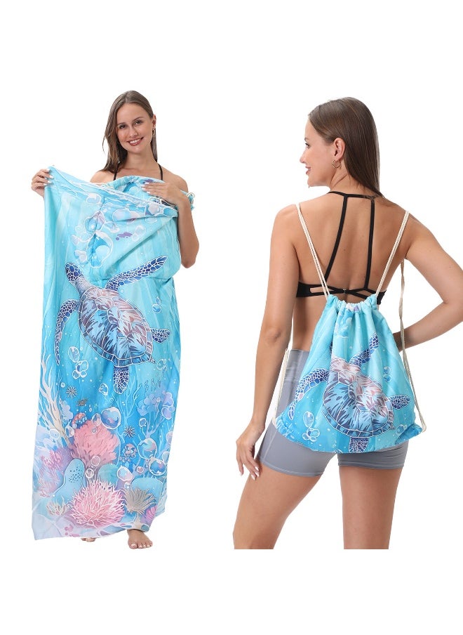 Cross-Border 2-in-1 Foldable Beach Towel