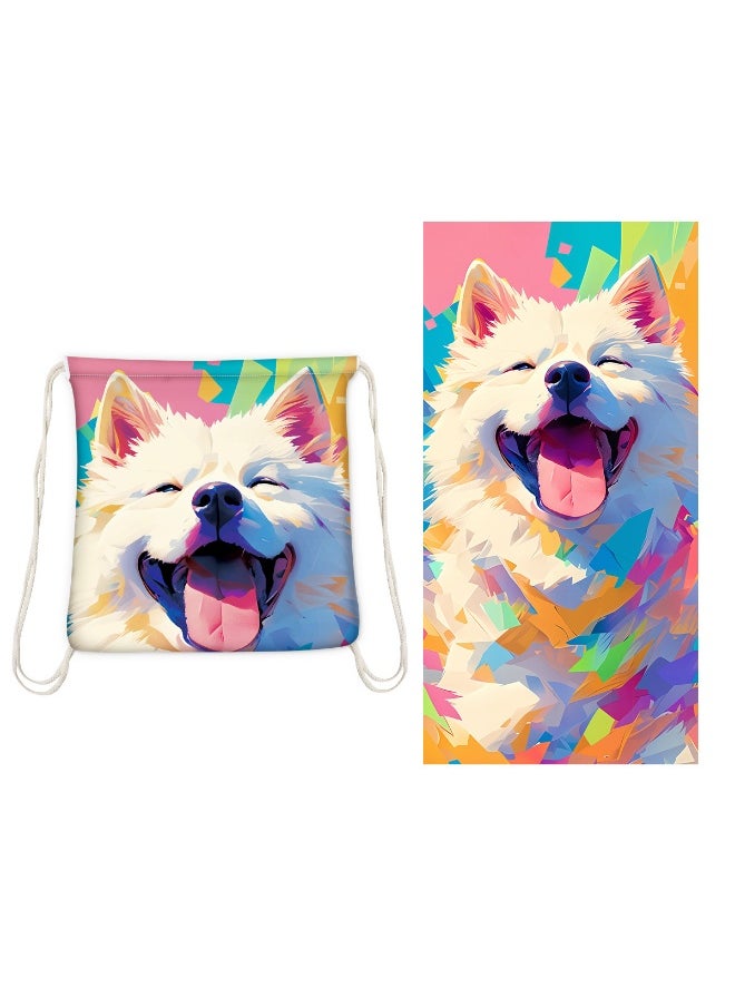 Cross-Border 2-in-1 Foldable Beach Towel