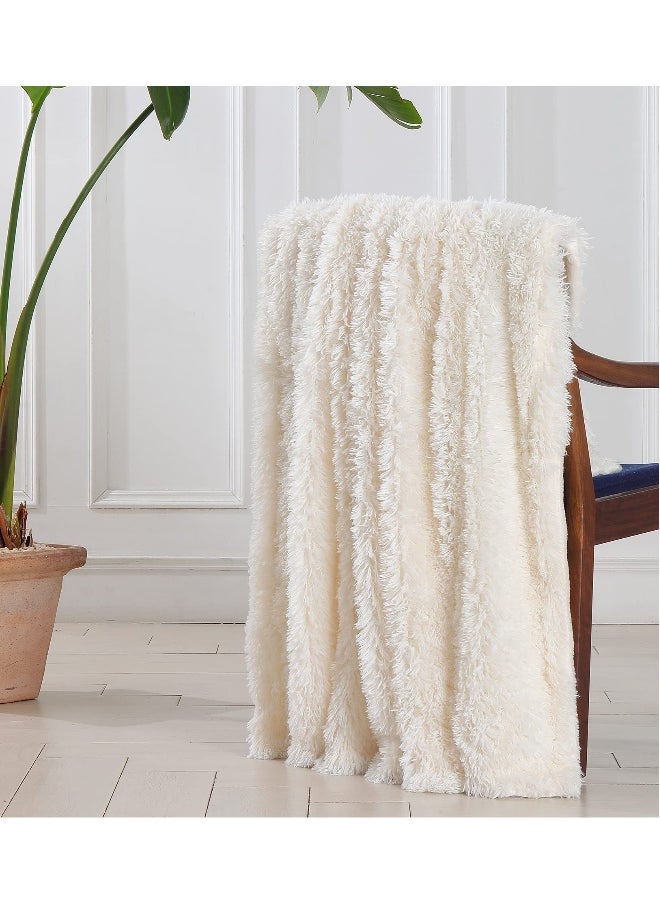 Cozy Extra Soft Fuzzy Faux Fur Throw Blanket 50