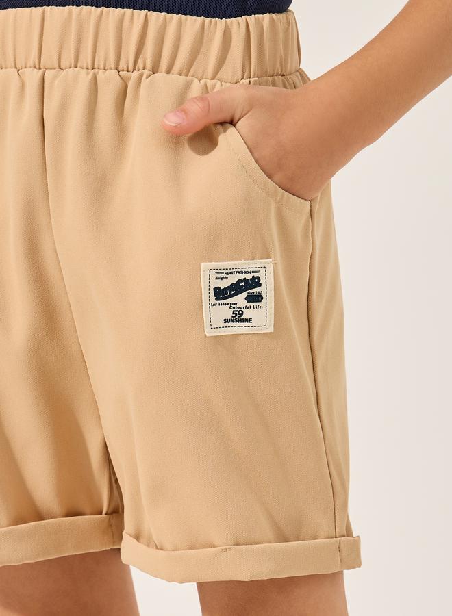 Embroidered Polo T-Shirt and Shorts Set