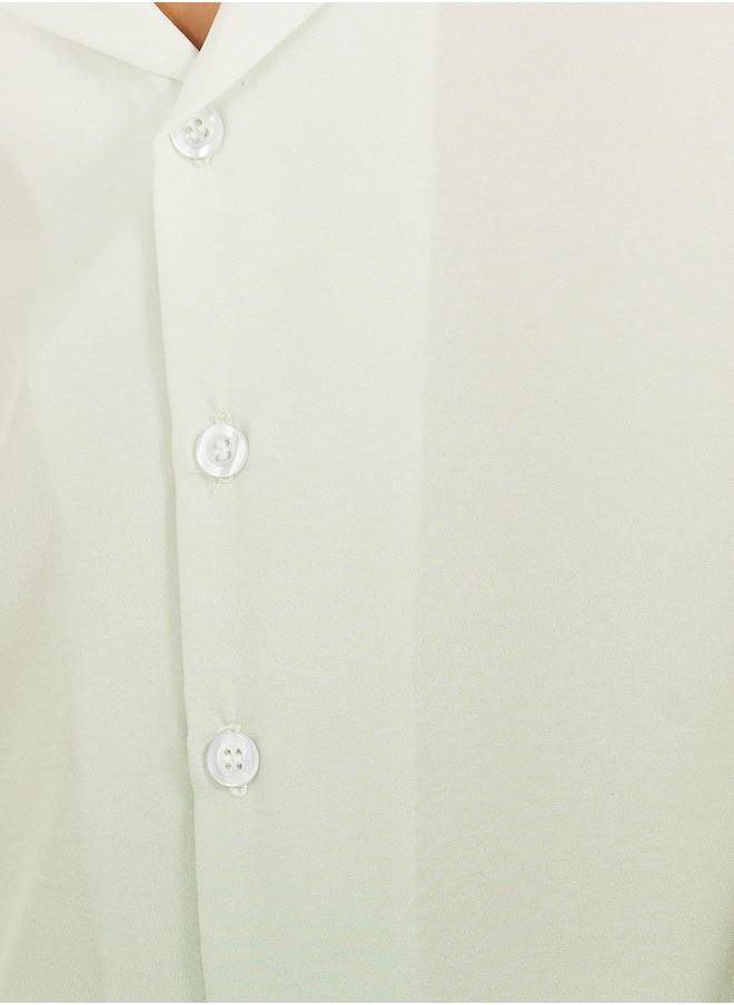 Dip Dye Printed Cotton Shirt and Shorts Set