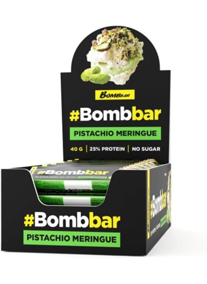 Protein Bar in Chocolate 40 G 12 Pcs in Box - Pistachio Meringue