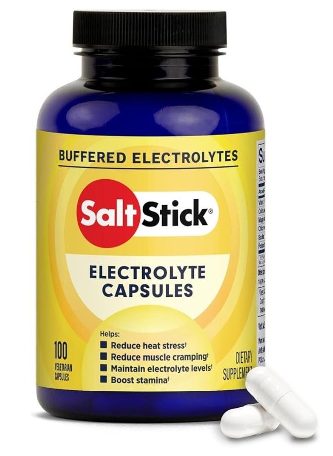 Electrolyte Buffered, 100 Capsules, Muscle Cramp Reduction, Heat Stress Mitigation
