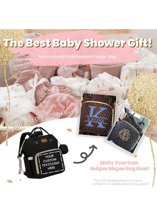 ROSEGIN Baby Diaper Bag Backpack with Portable Travel Changing Pad