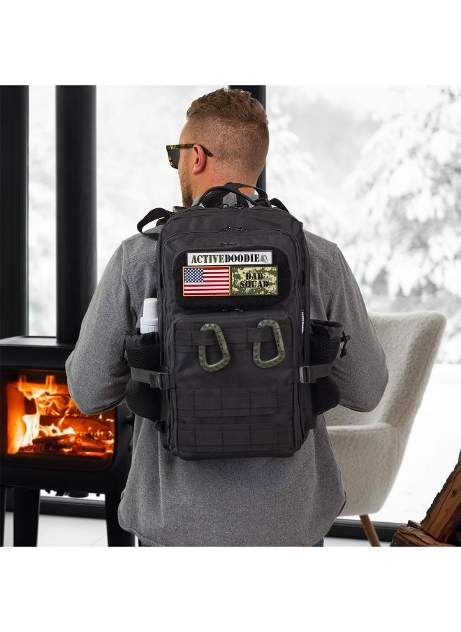 Active Doodie Dads Diaper Bag Backpack, Waterproof Tactical Style Baby Bag for Men