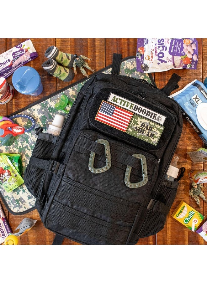Active Doodie Dads Diaper Bag Backpack, Waterproof Tactical Style Baby Bag for Men