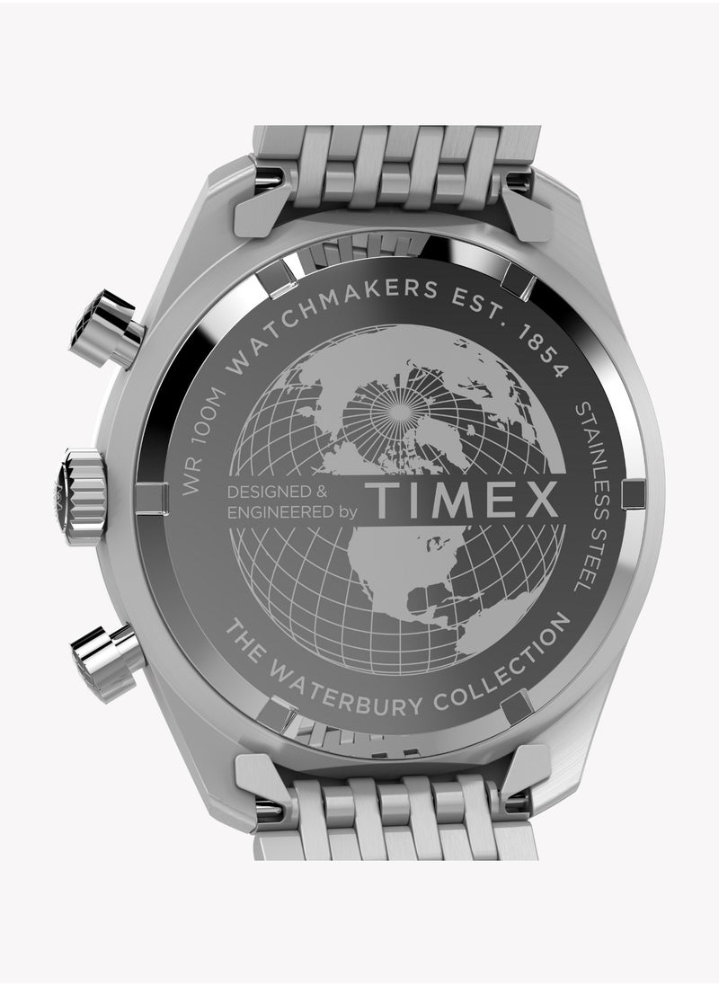TIMEX Men's Silver Stainless Steel Watch | TW2Y18500
