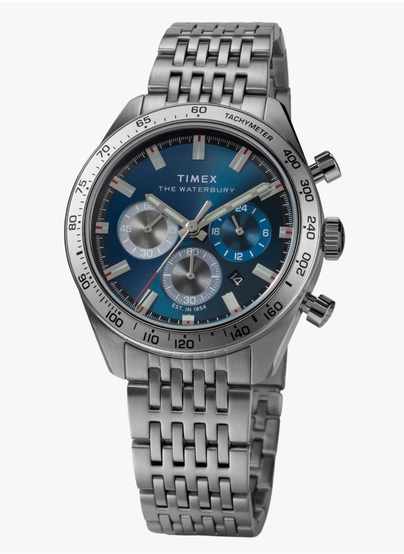 TIMEX Men's Silver Stainless Steel Watch | TW2Y18500