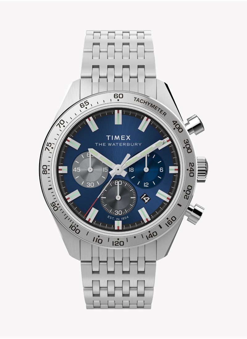 TIMEX Men's Silver Stainless Steel Watch | TW2Y18500