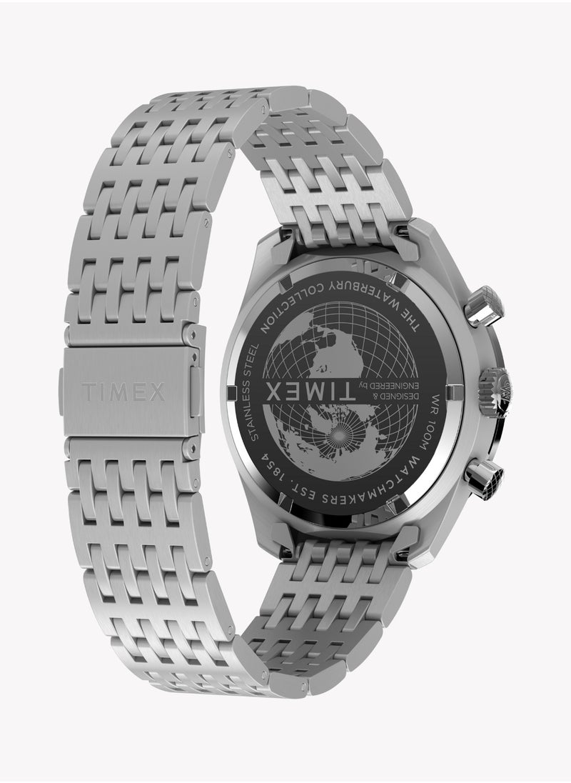 TIMEX Men's Silver Stainless Steel Watch | TW2Y18500