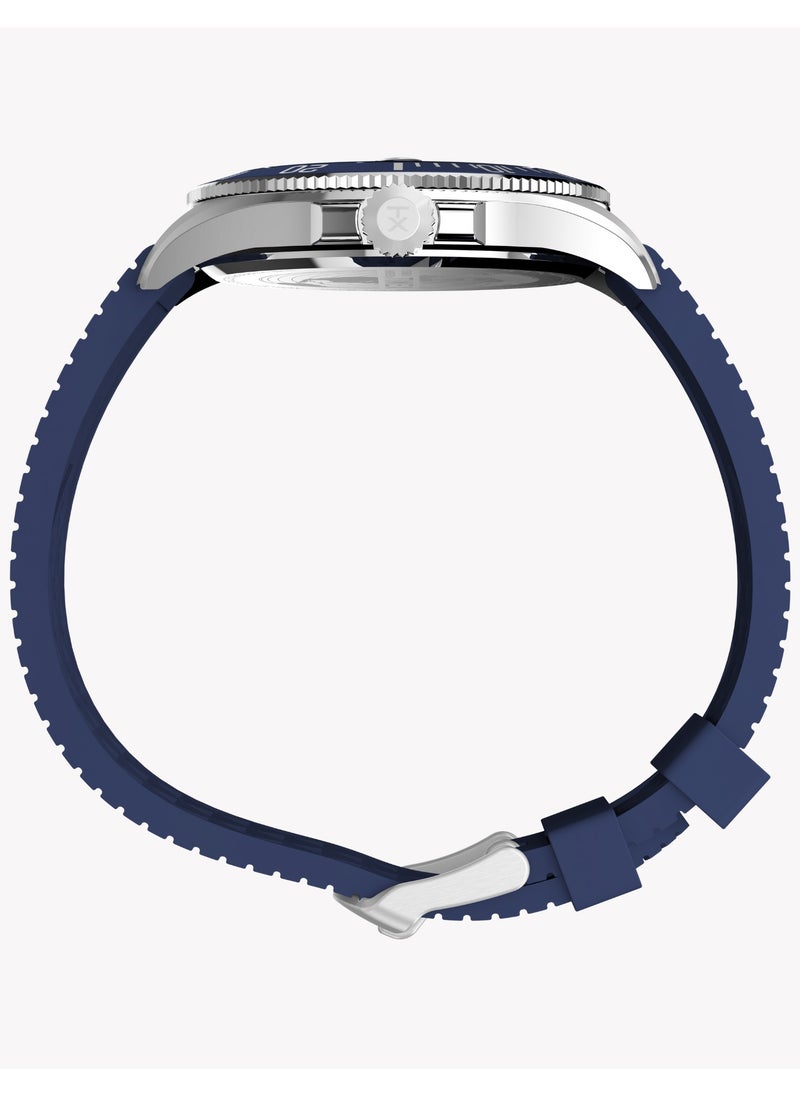 Timex Men's Silver/Blue Watch | TW2Y05000