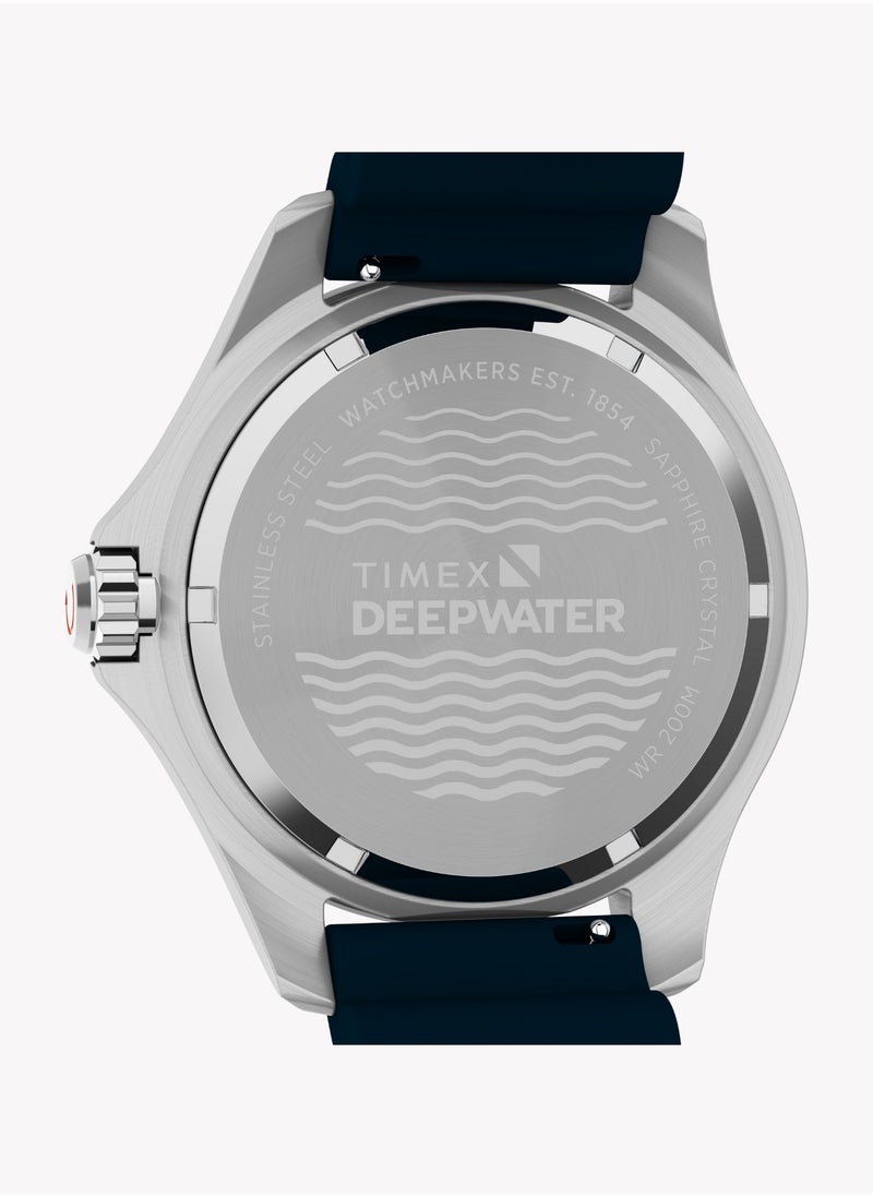 TIMEX Men's Silver/Blue Stainless Steel Watch | TW2W81500