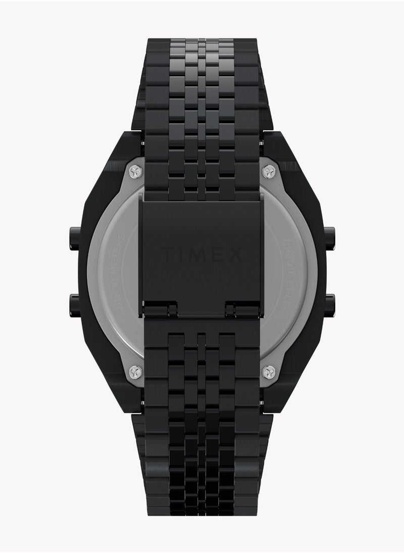 Timex Men's Black Stainless Steel Watch | Model TW2W91600