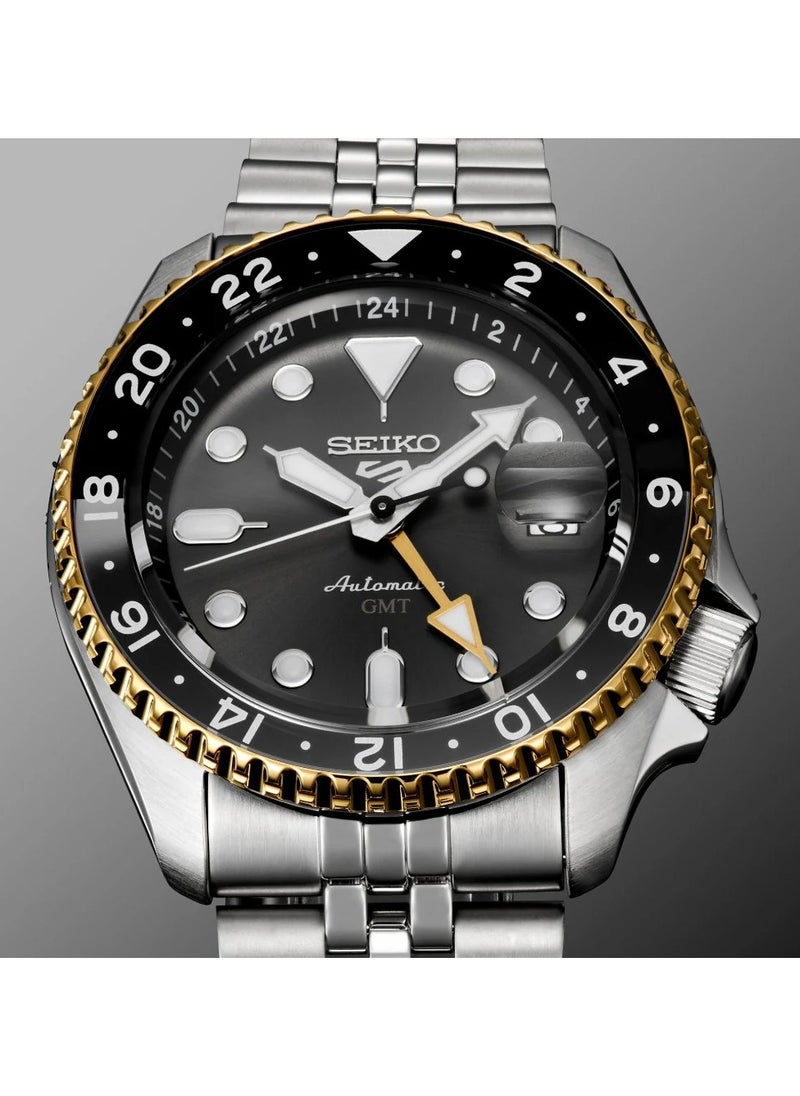 Mens 5 Sports SKX GMT Automatic Grey Dial Watch - SSK021K1