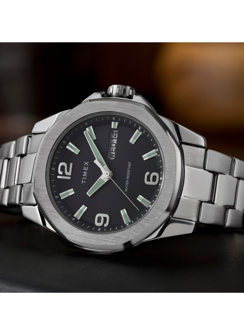 TIMEX Men's Silver Stainless Steel Watch | TW2W92700