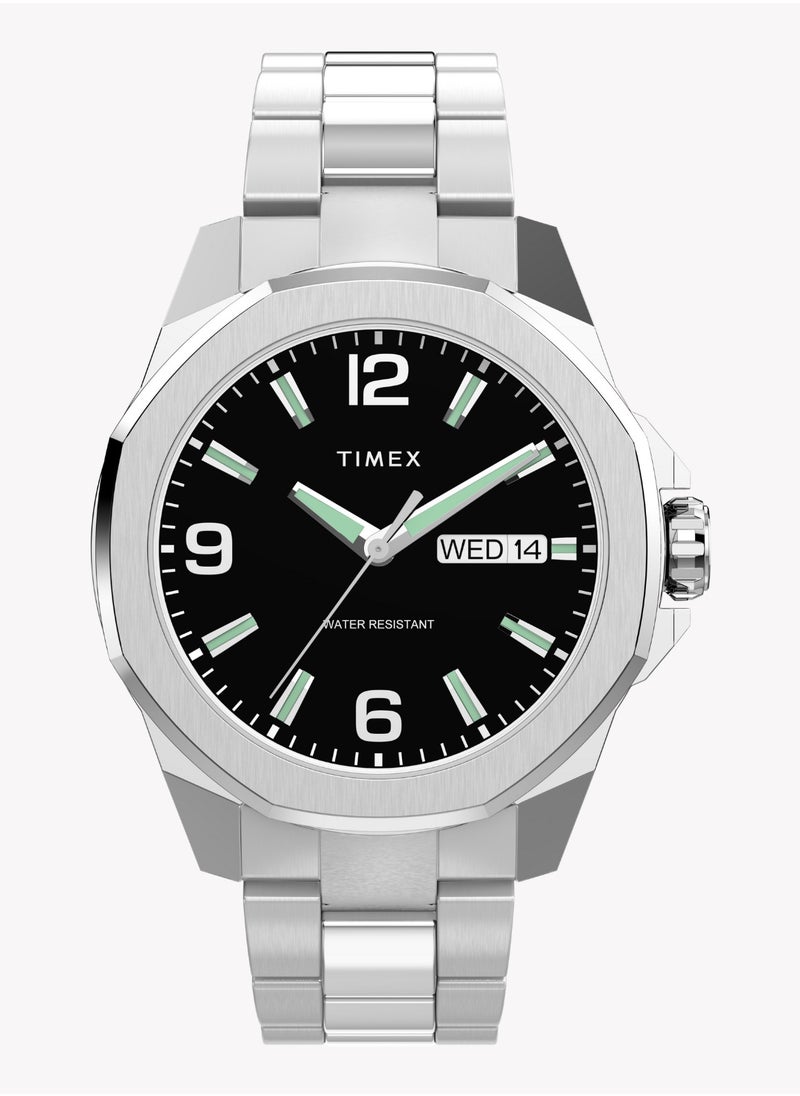 TIMEX Men's Silver Stainless Steel Watch | TW2W92700