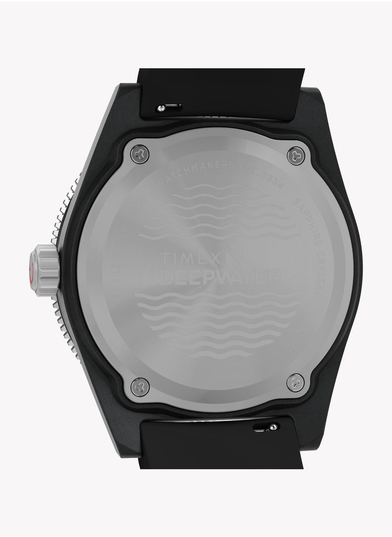 TIMEX Men's Black Resin Watch, Black/Black | TW2Y02200
