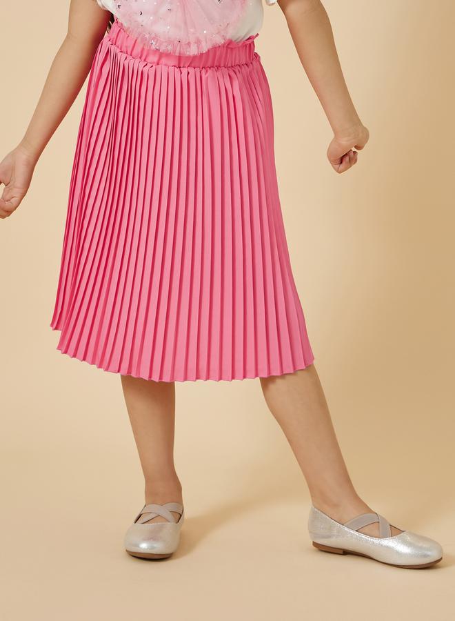 Graphic Print T-Shirt and Skirt Set