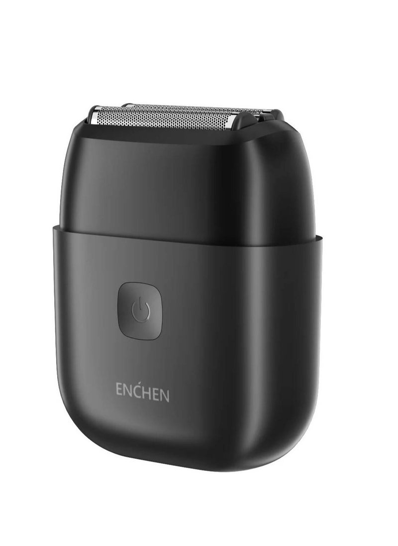 Enchen MS002 Foil Shaver, 3 Flexible Blades, 8500 RPM, 60mins Working Time, IPX7 Waterproof, Smart Travel Lock, 600mAh Battery, Type-C Charging Interface, Black | MS002