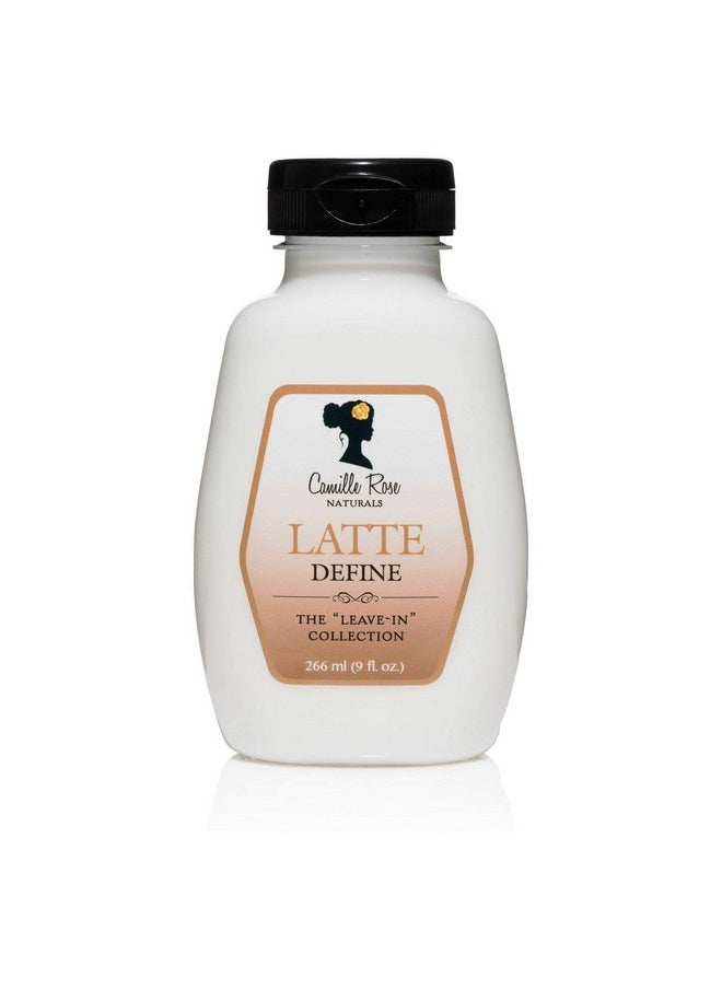 Camille Rose Latte Define Leave in Styling Cream, with Black Cumin and Sunflower Seed Oils to Hold and Define Styles and Textures, for all Hair Types, 9 fl oz
