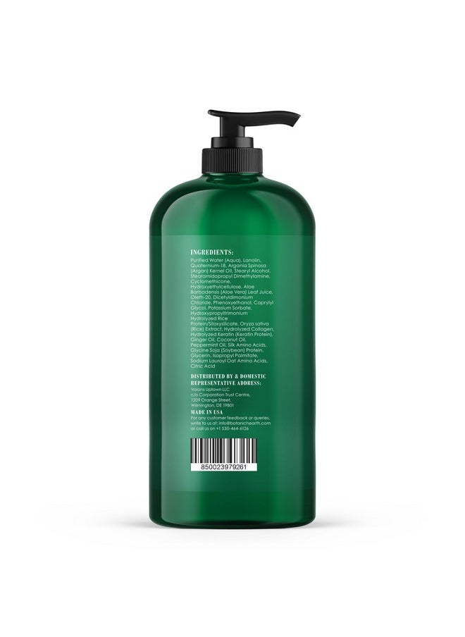 Botanic Hearth Peppermint Hair Conditioner - Hair Conditioner for Dry Damaged and Color Treated Hair - Volumizing Conditioner for fine & thin hair - Paraben & Sulfate Free - Men & Women - 16 fl oz