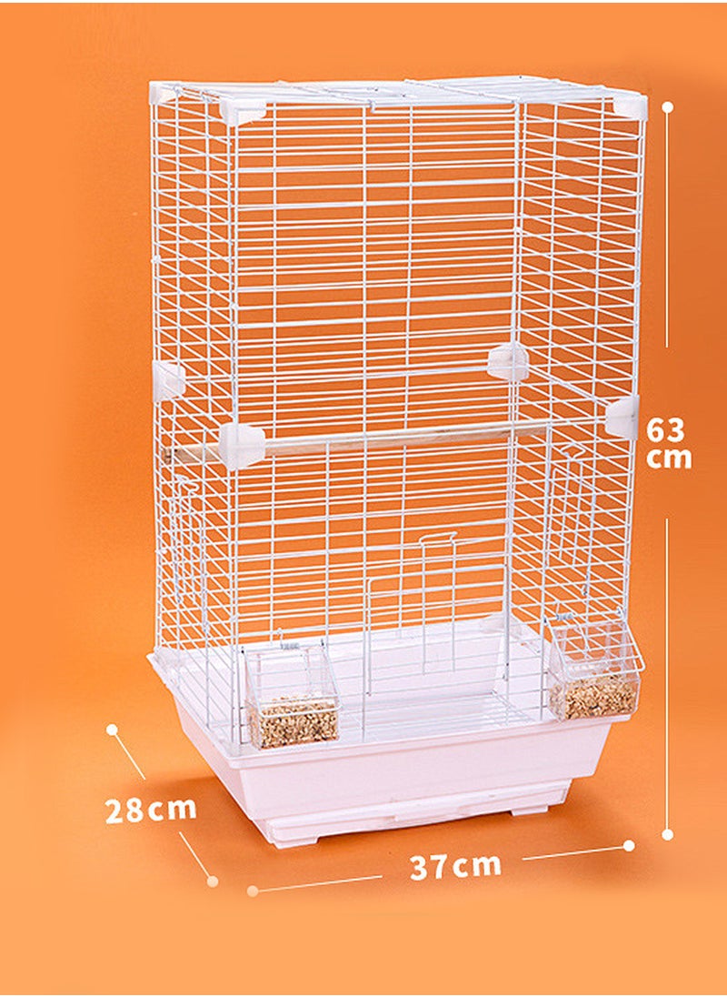 Heightened Transparent Bird Cage Parrot Cage Tiger Skin Peony Black Phoenix Extra Large Home Villa Large Space Viewing Cage