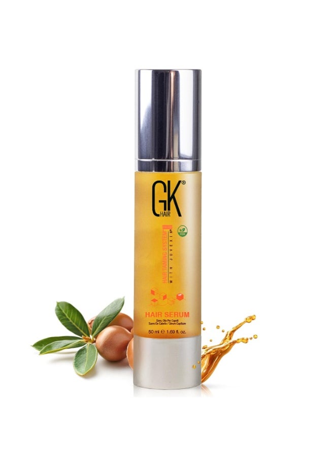 Hair Global Keratin Argan Oil Serum 50ml For Women And Men For Dry Dull Frizzy And Unmanageable Hair