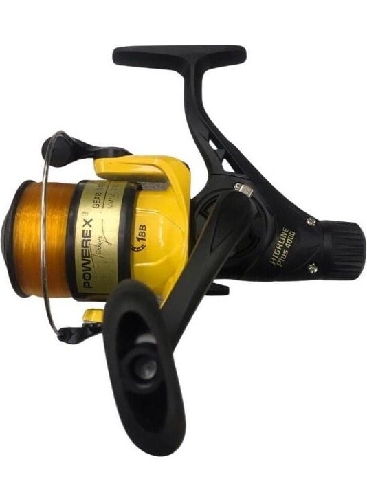 Highline Plus Yellow 4000 Fishing Machine - With Line
