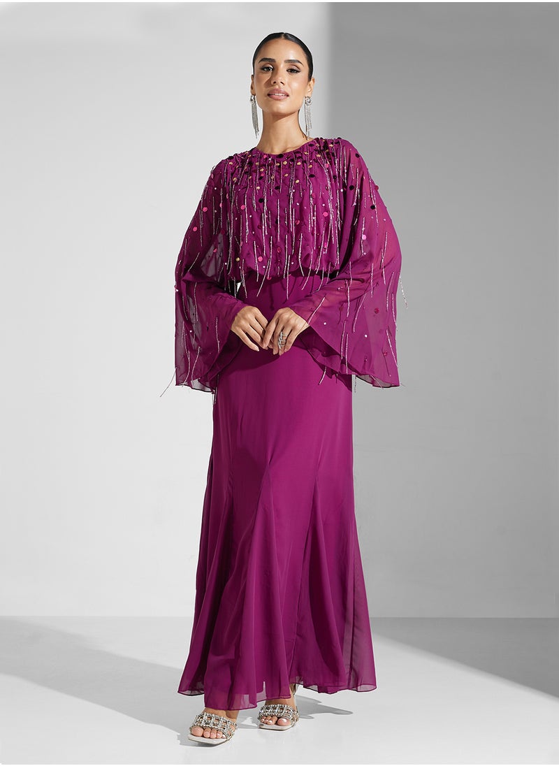 Overlay Chiffon Dress