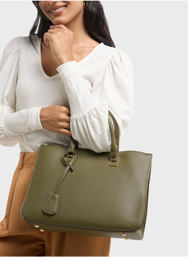 Flower Charm Tote Bag