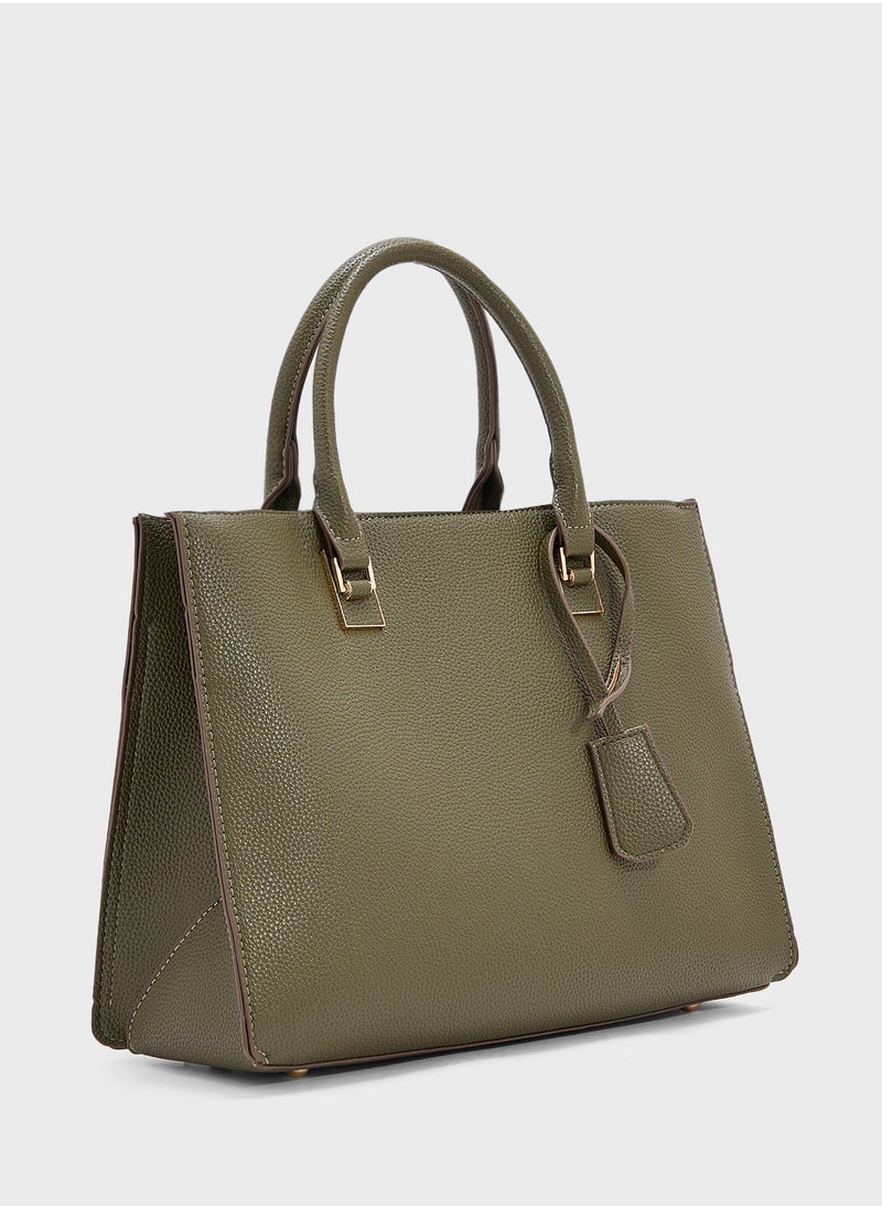 Flower Charm Tote Bag