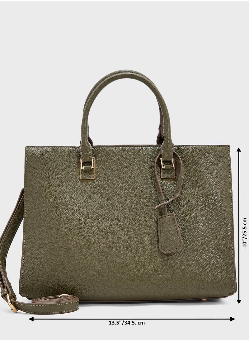 Flower Charm Tote Bag