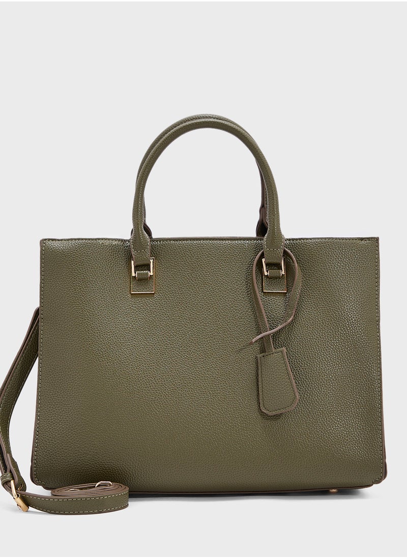 Flower Charm Tote Bag